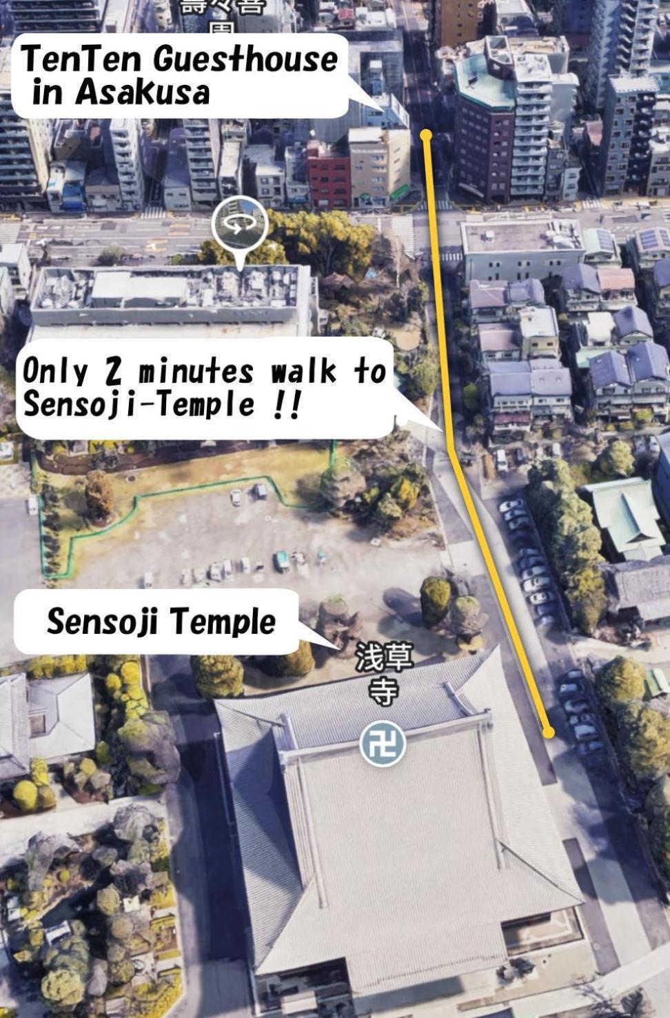 Tenten Guesthouse In Asakusa Tokyo Exterior photo